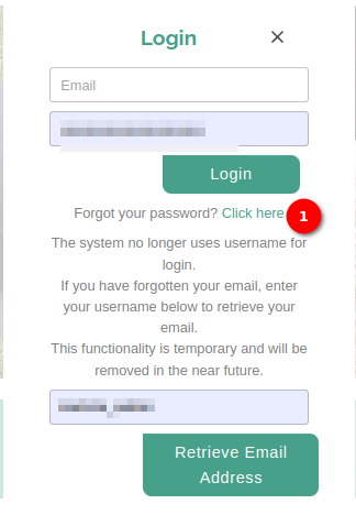 login form