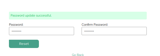 update password form