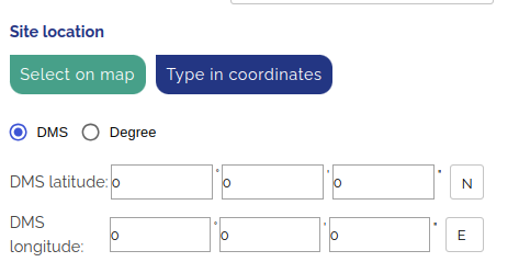 DMS coordinates