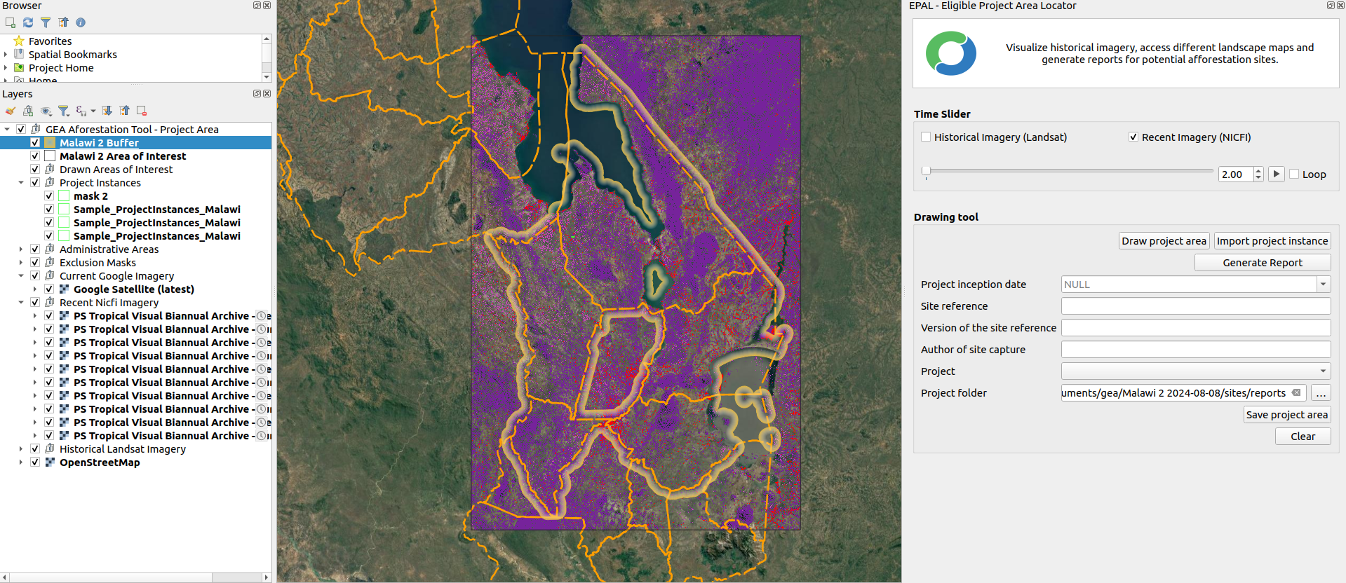 EPAL-Eligible Project Area Locator