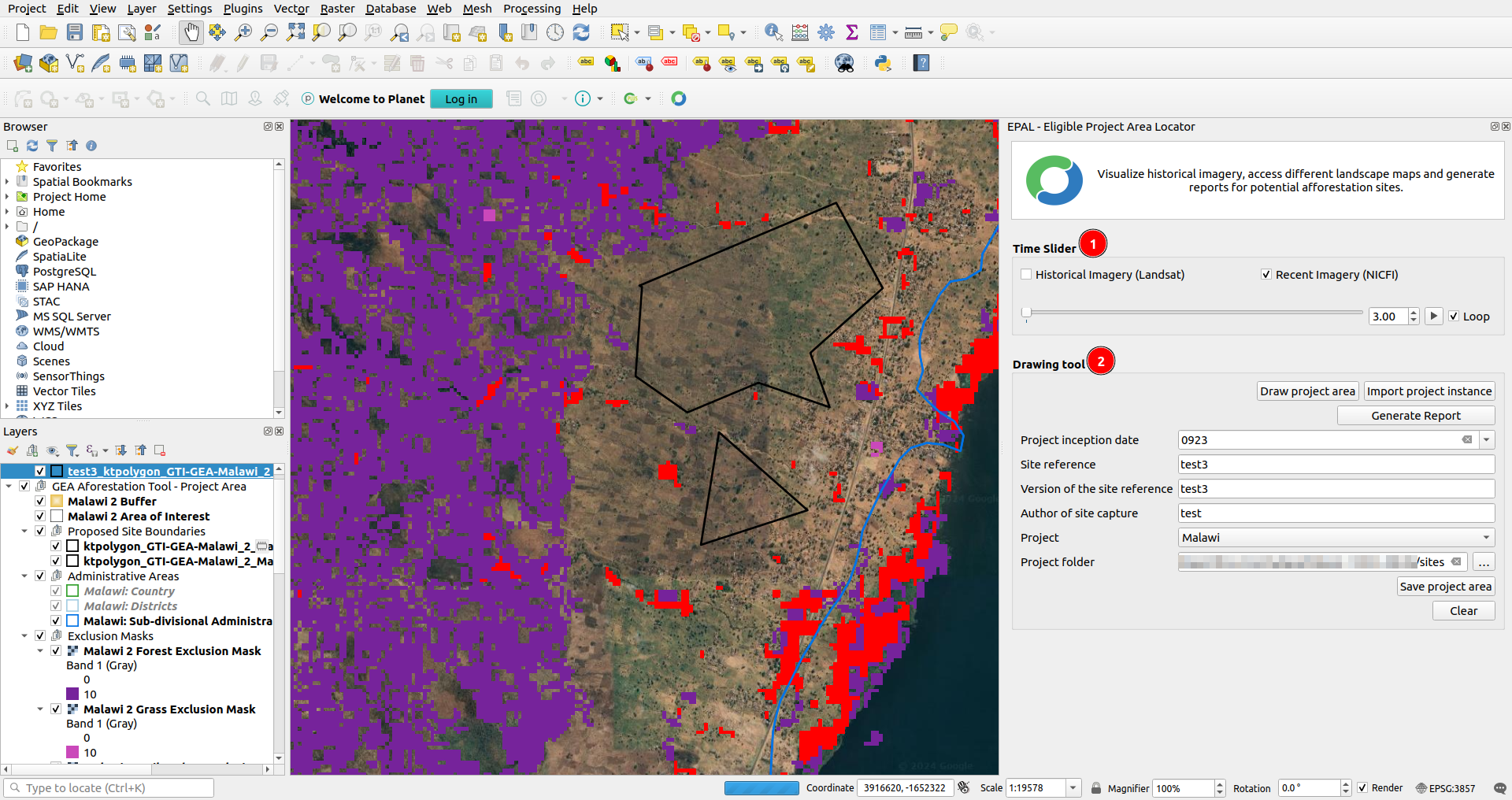 EPAL-Eligible Project Area Locator