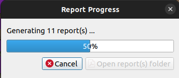 Site Report Progress