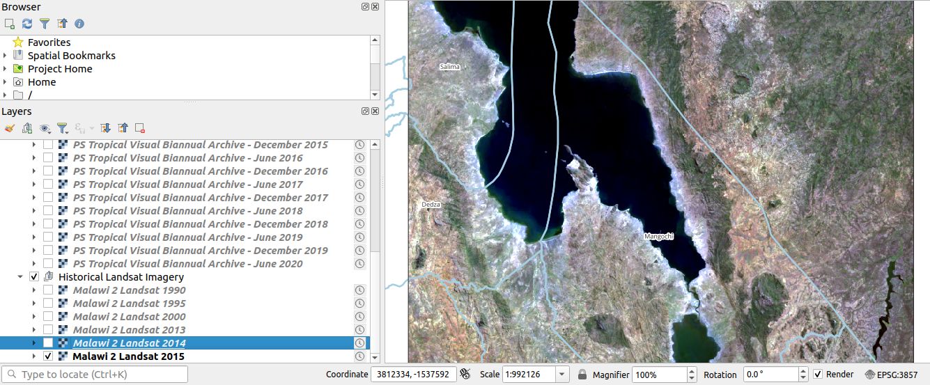 Historical Landsat Imagery